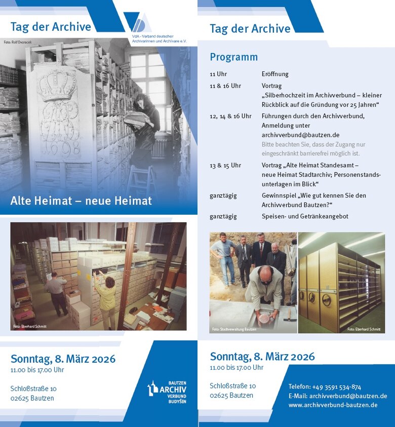 Veranstaltungsflyer mit Programm