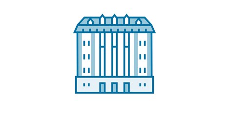 Die Grafik zeigt ein Gebäude.